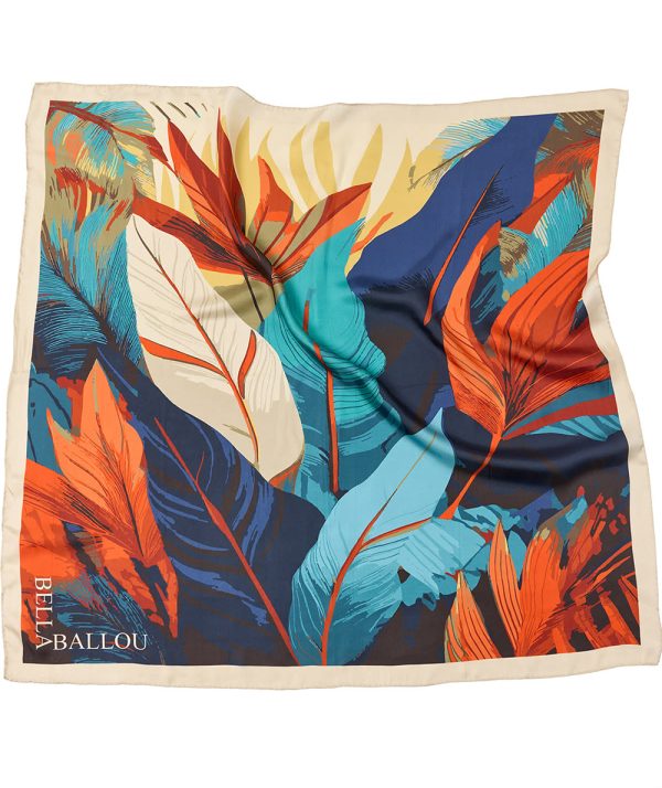 Bella Ballou Leaf Fall Scarf Petrol