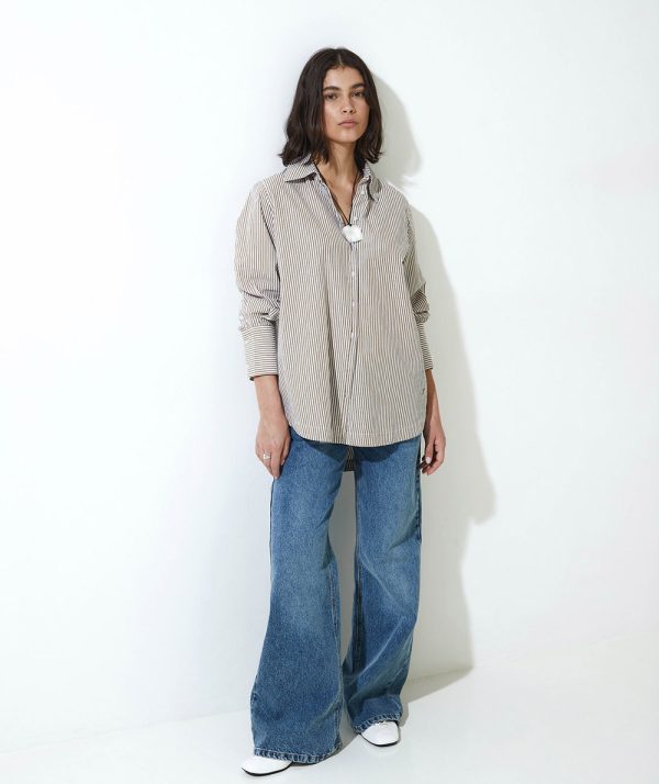 Yerse-43878-Striped-Shirt-1